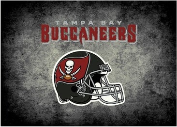Imperial NFL Tampa Bay Buccaneers Distressed Rug